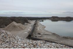 Background Gravel Quarry